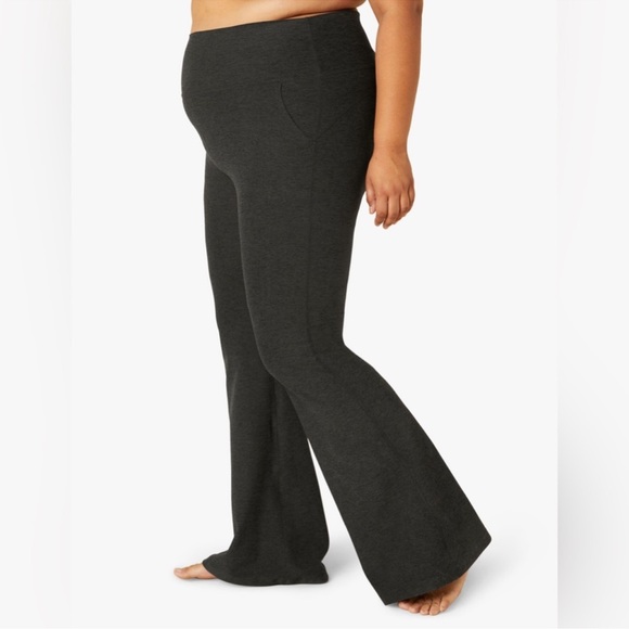 BEYOND YOGA Spacedye High Waisted All Day Flare Pant in Darkest Night - Picture 7 of 12